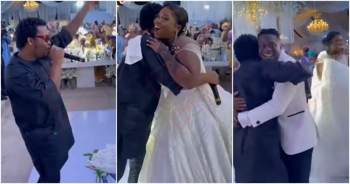 Couple left in shock as Olamide unexpectedly storm their wedding, performs hit track ‘Lagos Boys’ -VIDEO
